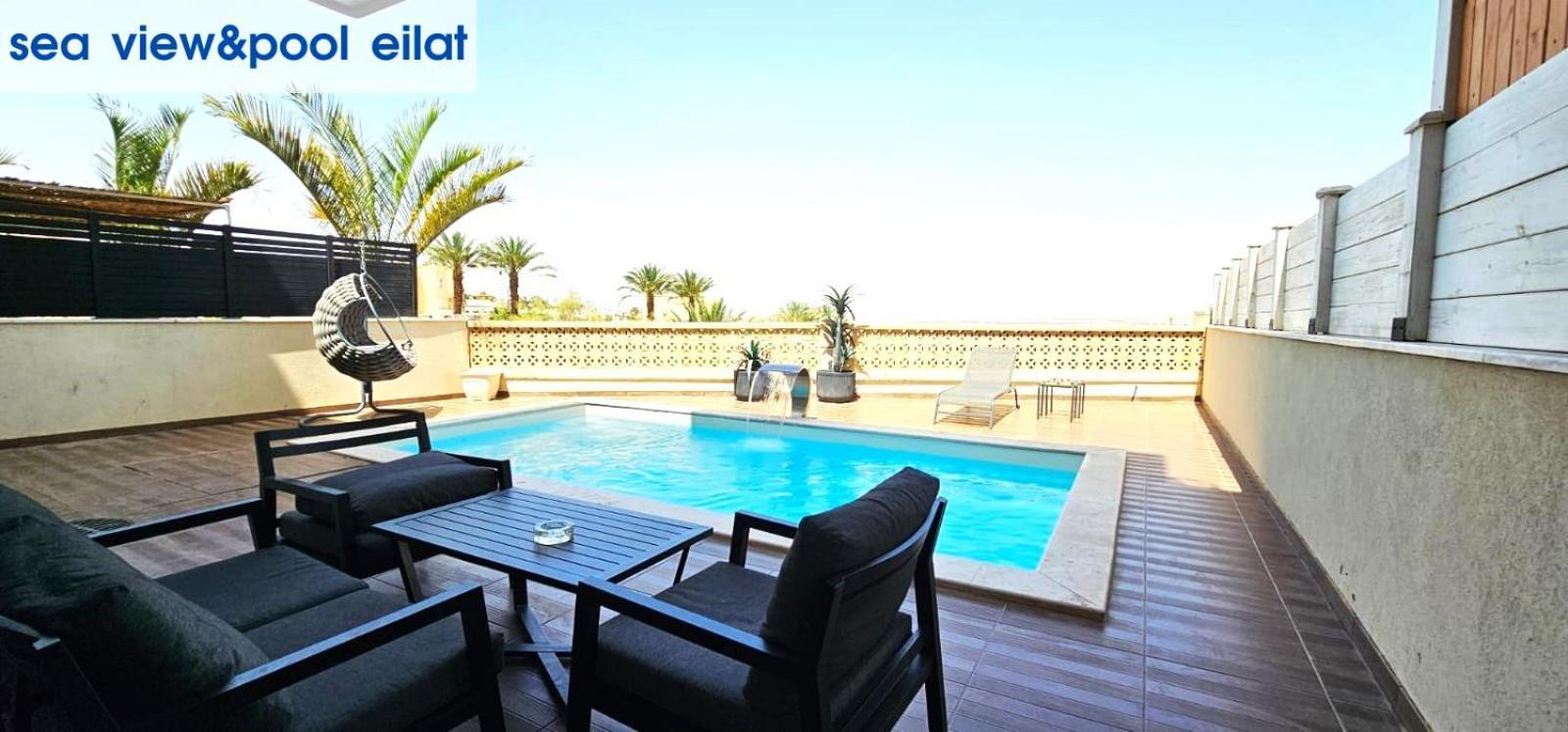 Apartamento Sea View & Pool Eilat Exterior foto