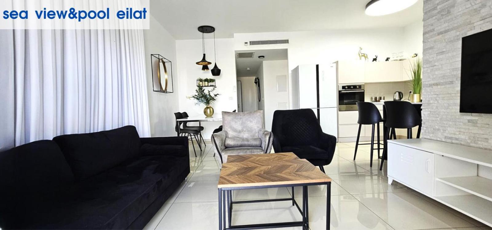 Apartamento Sea View & Pool Eilat Exterior foto